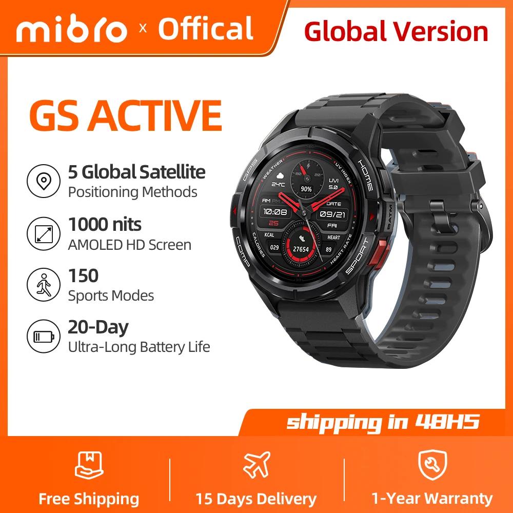 Mibro GS  Ʈġ GPS Ŵ 1000Nits 1.3ġ AMOLED ȭ 5ATM  150   ƹ氡 4PD  ۷ι ȵ̵ iOS ޴ȭ Ʈġ